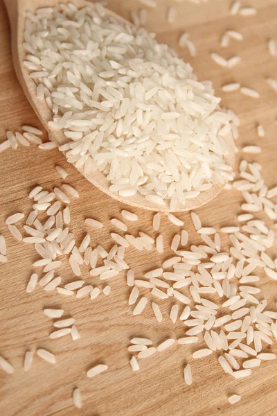 Ryż w łyżka — Zdjęcie stockowe