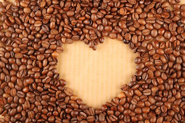 Kávové srdce — Stock fotografie