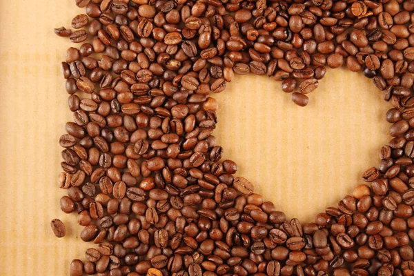 Кава серця — стокове фото
