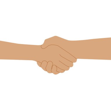 İki kişinin tokalaşması. Toplantı, anlaşma ve anlaşmada hoş geldin jesti.