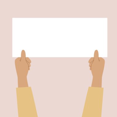 Beyaz bir çarşaf tutan iki el. Uyarı, gösterme, sözleşme bildirimi, duyuru, kartpostal, jest, liste yok.
