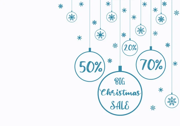 Affiche Pour Big Christmas Sale Fond Bannière Affiche Pour Magasin — Image vectorielle