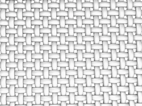 3D utsmält illustration av sammanflätade fiber på vit Stockfoto