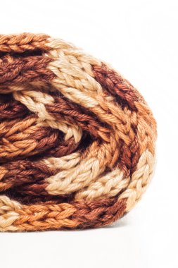 çizgili çok renkli yün atkı modeli