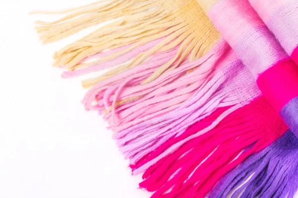 Bufanda de lana multicolor rayada — Foto de Stock