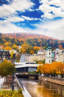 şehir merkezinde, karlovy vary, Çek Cumhuriyeti