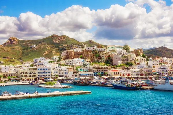 Hafen auf der Insel Naxos, Griechenland — Stockfoto