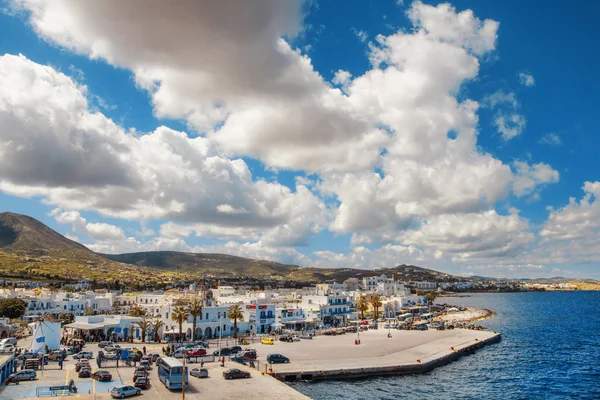 Hafen von Naoussa auf der Insel Paros, Griechenland — Stockfoto