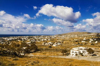 Perissa Köyü, santorini, Yunanistan