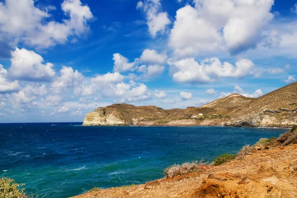 Santorini paisagem marinha — Fotografia de Stock