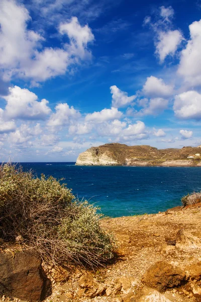 Santorini zeegezicht — Stockfoto