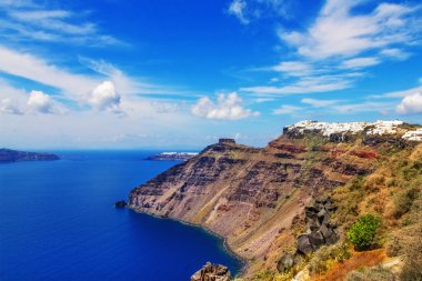 santorini Island, Yunanistan Fira Köyü