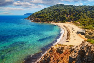agistros beach, skiathos, Yunanistan
