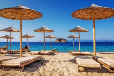 Troulos beach, Skiathos, Greece clipart