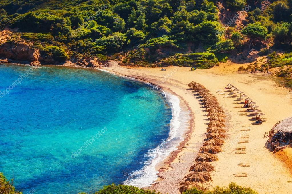 Agistros beach, Skiathos, Greece Stock Photo by ©anatema 48295953