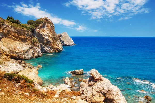 Playa de Kastro, isla de Skiathos, Grecia —  Fotos de Stock