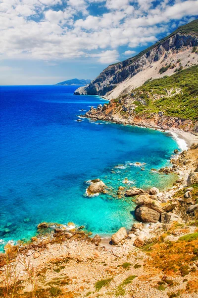 Spiaggia di Kastro, isola di Skiathos, Grecia — Foto Stock