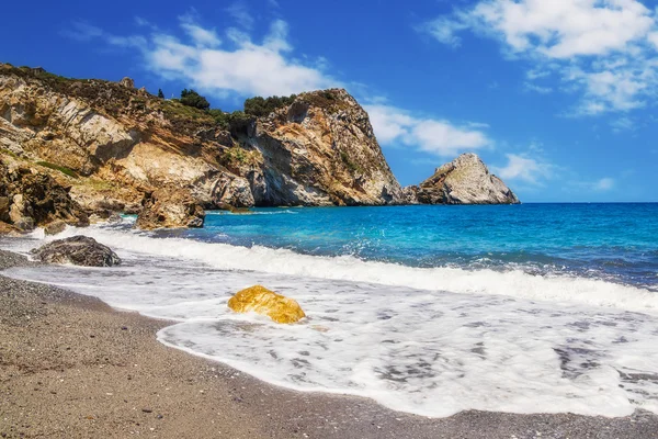 Spiaggia di Kastro, isola di Skiathos, Grecia — Foto Stock
