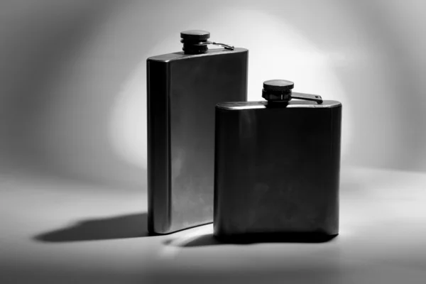 Steel flask. — Stock Photo, Image