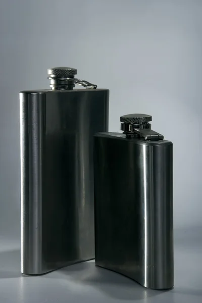 Steel flask. — Stock Photo, Image