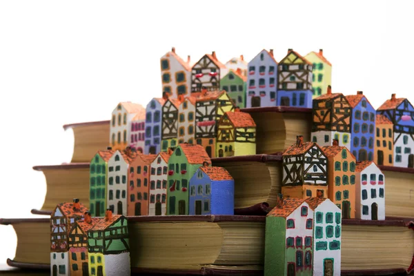 Byggnader & böcker — Stockfoto