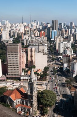 Sao Paulo cityscape clipart