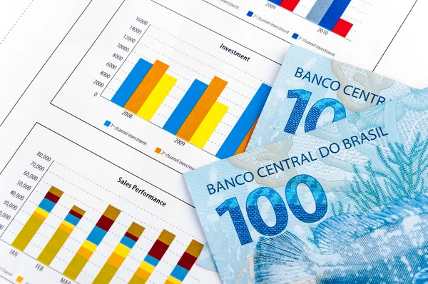 Gráfico financiero — Foto de Stock