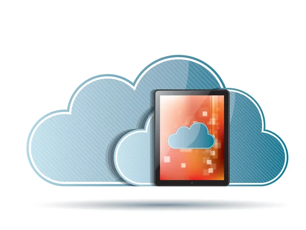 Cloud computing — Stock Vector