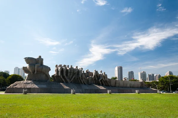 Zászlók emlékmű Sao Paulo Brazília — Stock Fotó