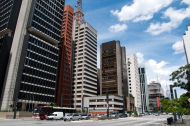 Paulista avenue, sao paulo, Brezilya