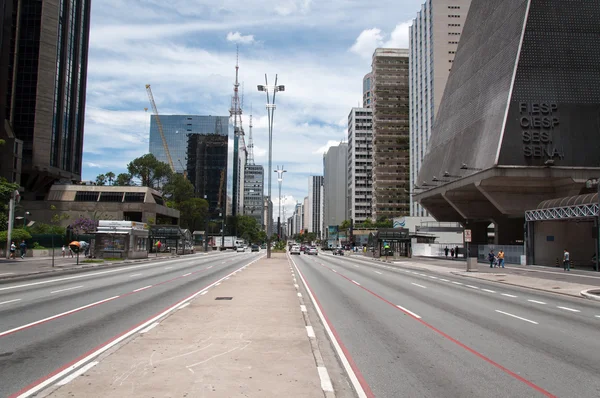 Paulista avenue v sao paulo, Brazílie — Stock fotografie