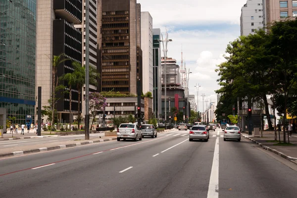 Paulista Avenue in Sao Paulo, Brazil — Stock Photo, Image