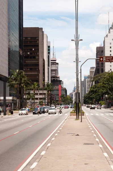 Alei Avenida Paulista, w sao paulo, Brazylia — Zdjęcie stockowe