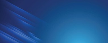 Parlak elementlere, paralel çizgilere ve vektör illüstrasyonunda geometrik şekle sahip soyut modern mavi arkaplan. 