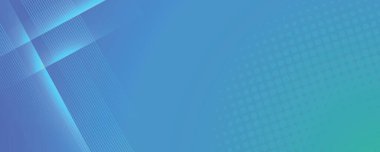 Parlak elementlere, paralel çizgilere ve vektör illüstrasyonunda geometrik şekle sahip soyut modern mavi arkaplan. 