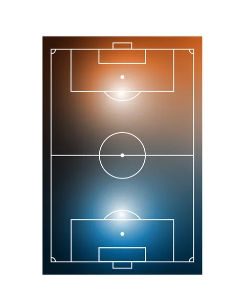 Terrain de football brillant abstrait — Image vectorielle