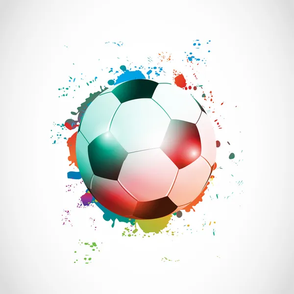 抽象的なサッカー ポスター グランジ — ストックベクタ