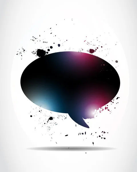 Abstract glowing speech bubble — Stock Vector