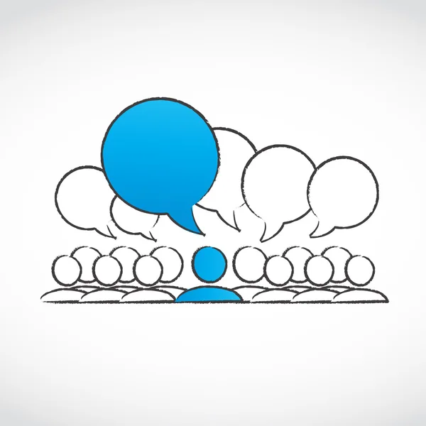 Sosyal konuşma grubu vektör