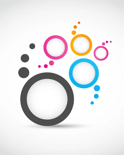 Logo círculos abstratos — Vetor de Stock