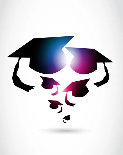 Vector abstract graduation cap Stock Vector