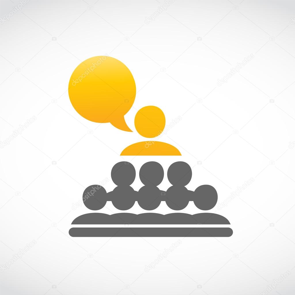 Business conference, presentation abstract vector illustration