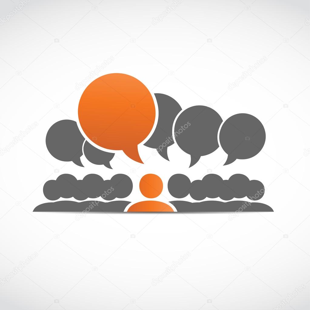 Social connections abstract vector illustration