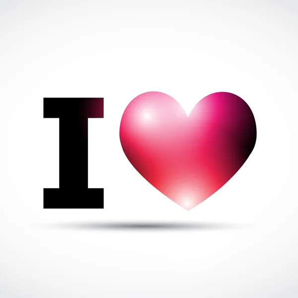 I love — Stock Vector