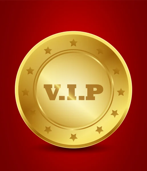 Etiqueta vip oro — Vector de stock