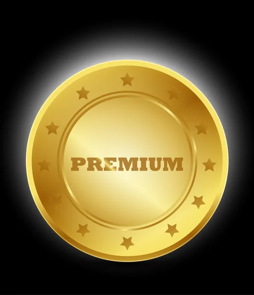 Insignia Gold Premium — Archivo Imágenes Vectoriales