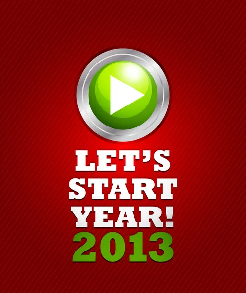 2013 start button concept — Stock Vector