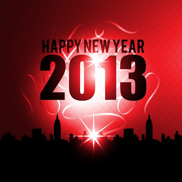 Mutlu yeni yıl 2013 arka plan — Stok Vektör