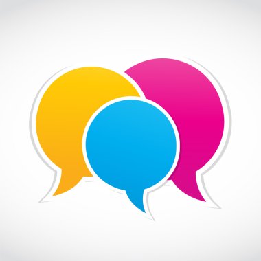 konuşma iletişim çıkartmaları