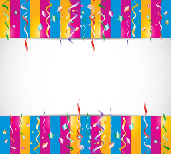 Colorful birthday confetti background — Stock Vector